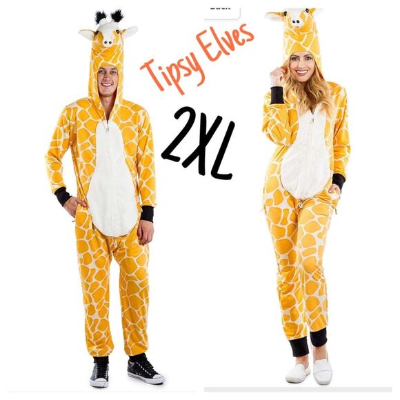 Tipsy Elves Giraffe Costume 2XL-unisex- Worn once - Picture 1 of 10